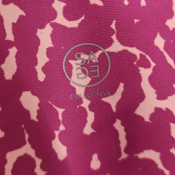 Sage Collective Pink and Cream Patterned Top - Picture 4 of 10